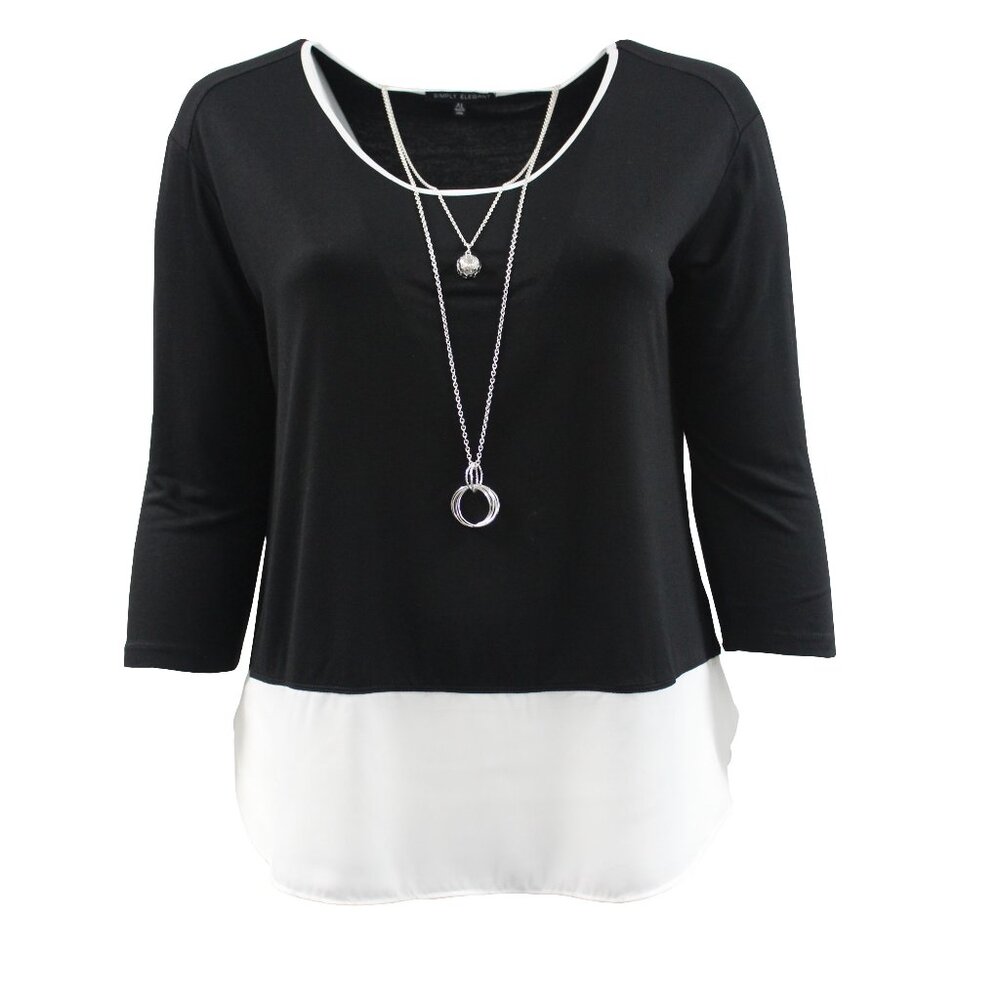 Women's Stylish Fashion Clothing Blouse Shirt Tops Tee Tunic Daily Wear Black M
